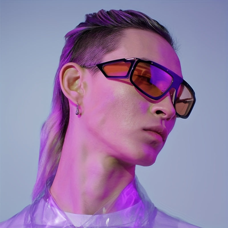 Men's Retro Steam Punk Sunglasses with High Glasses Box