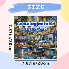 Adult Coloring Book 20x20cm 22 Pages Thickened Paper Deluxe Edition