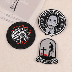 3pcs Boys Y2K Embroidery DIY Patch For Clothes B