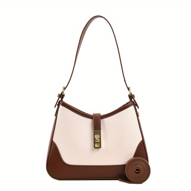 Women's Minimalist Shoulder Bag PU Leather Handbag
