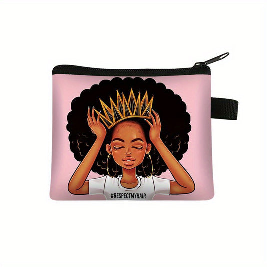 Cartoon Girl Pattern Kids Coin Purse