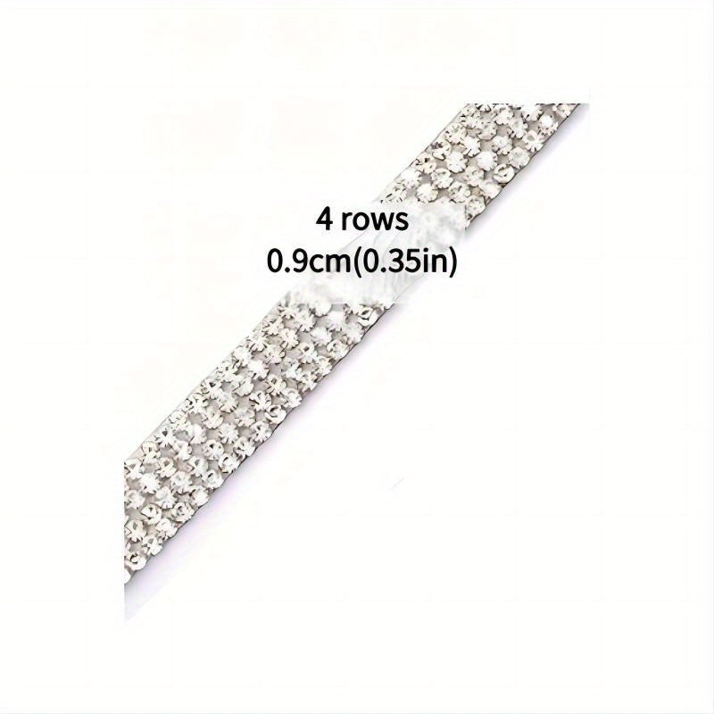 Rhinestone Patch & Waistband Decorative Belt w/ Adhesive Backing