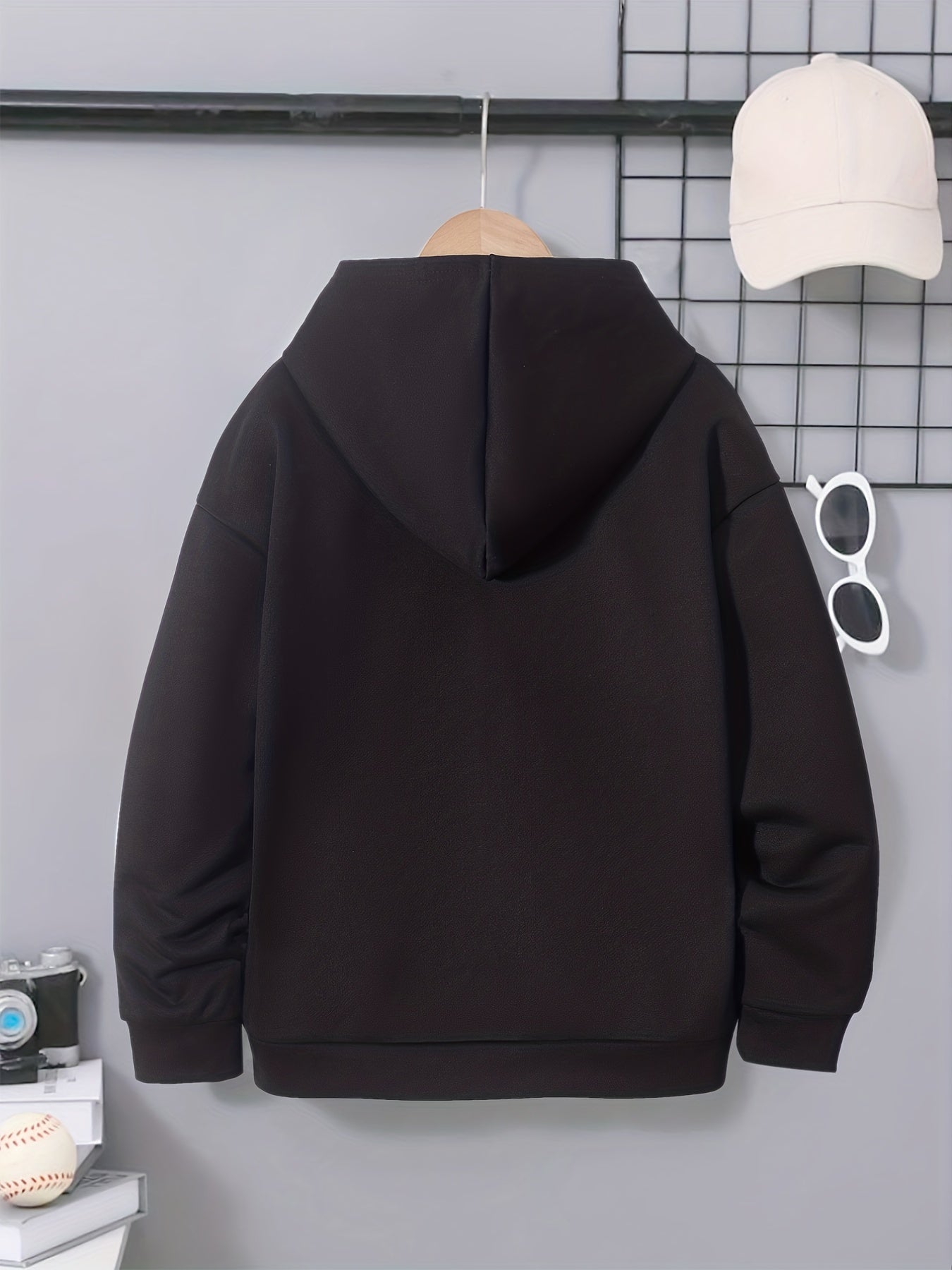 Boys Stylish Crown KING Letter Print Hoodies Fall Kids Sweatshirt