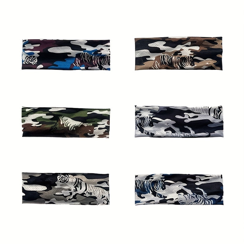 Men's Camouflage Ice Silk Headband for Sports
