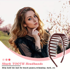 Solid Teeth Hair Band Headband Nonslip Hair Band For Skincare