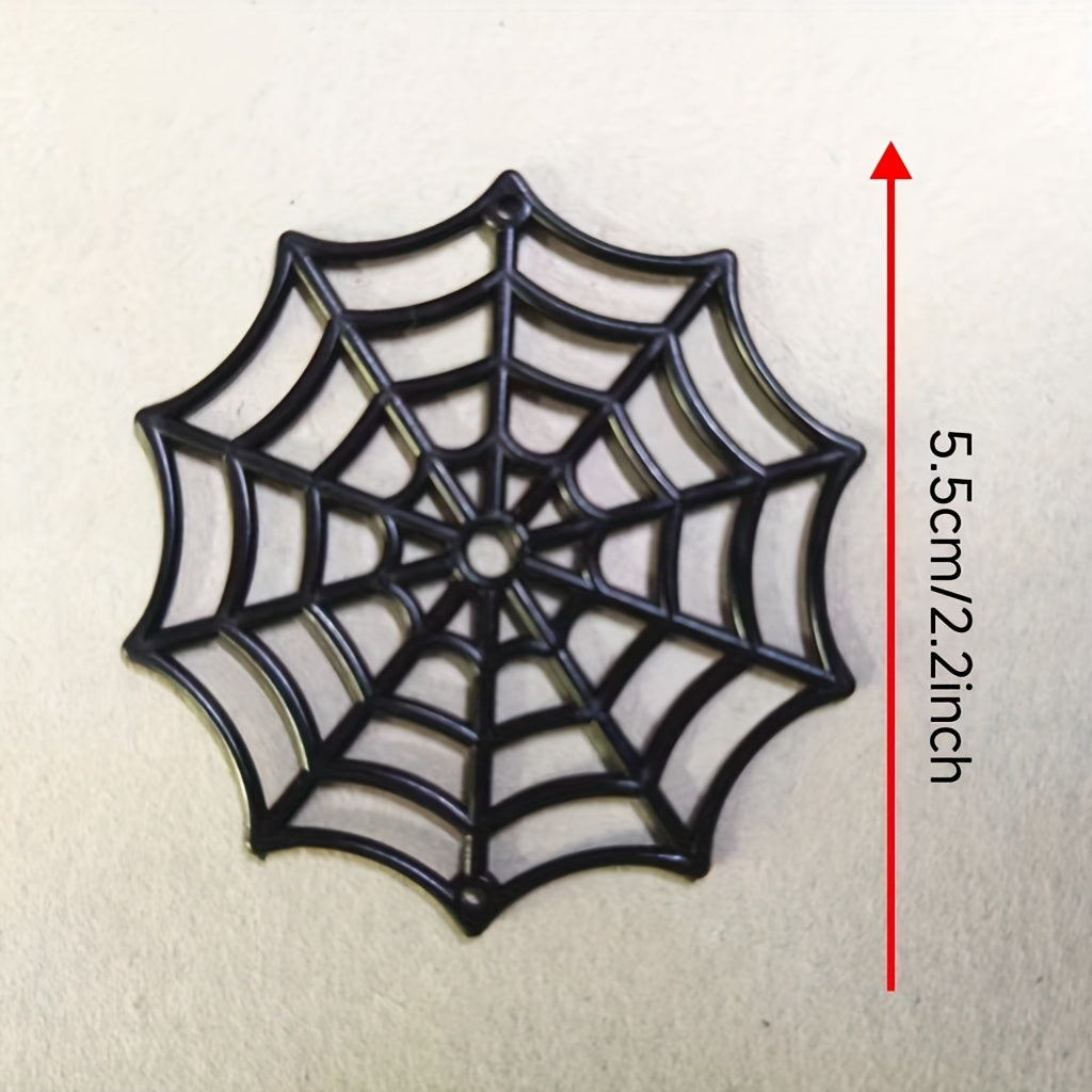 10pcs Glow-in-the-Dark Spider Webs - Halloween Prank Props & Decor