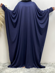  Casual Abaya Dress Women's Plus Solid Long Sleeve Maxi Dress
