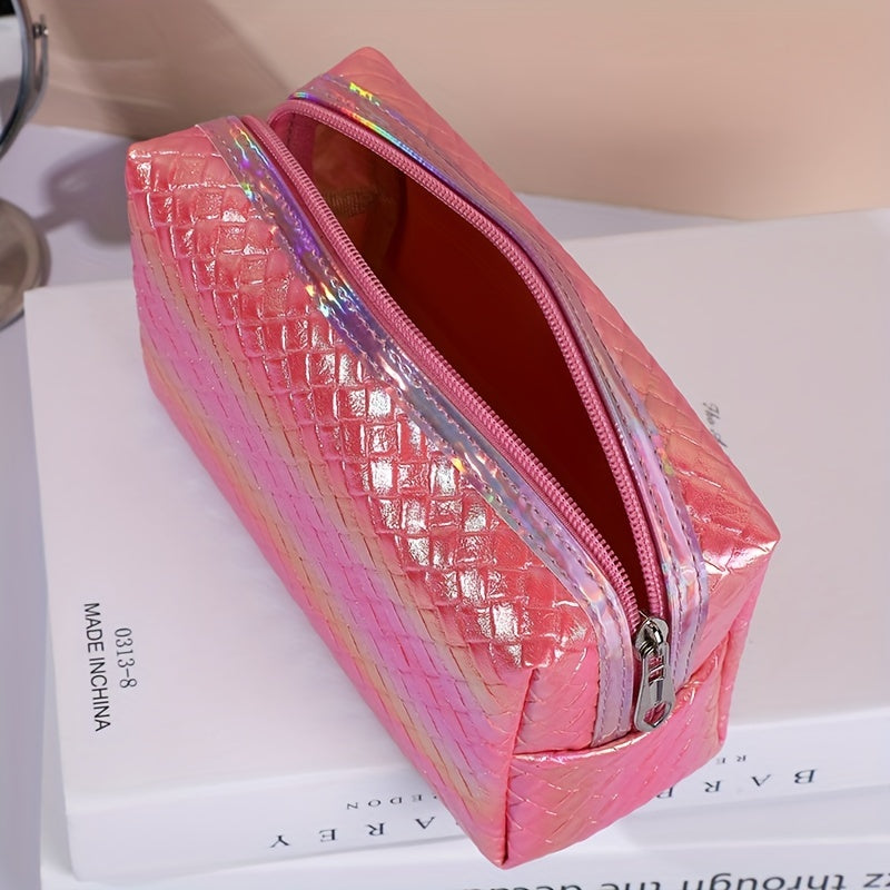 Laser Makeup Bag Zipper Storage Bag Toiletry Wash Bag