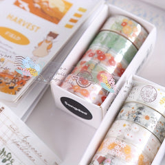 Flower Language Series PET Stickers Tape for Diaries & Notebooks