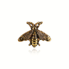 Retro Bee Alloy Brooch Collar Pin Dual use Shirt Suit Accessories