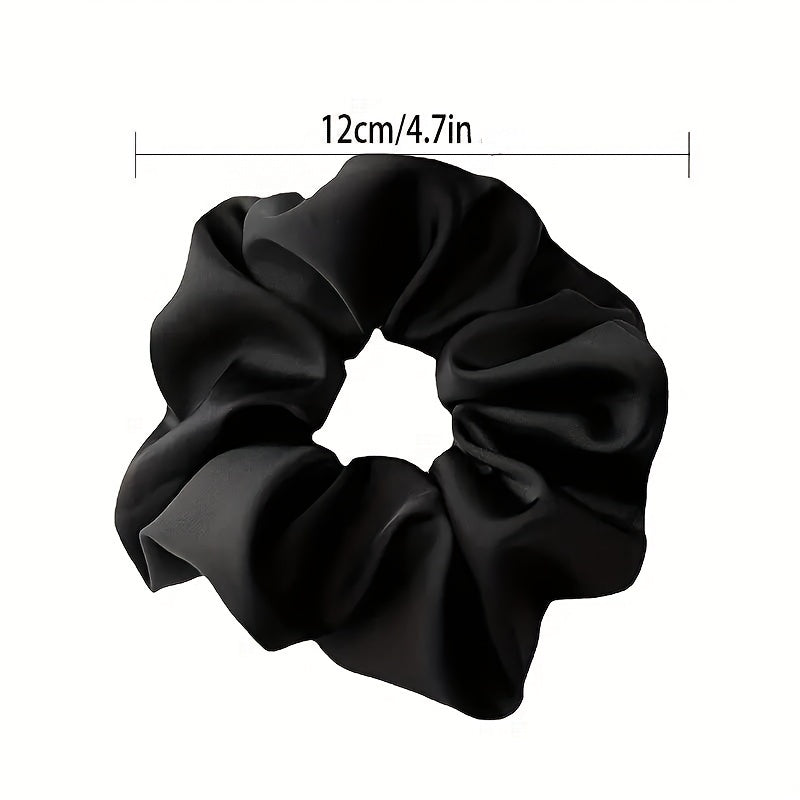 2pcs Silk Scrunchies No Crease Ponytail Holder
