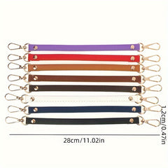 1pc Solid Handbag Strap PU Leather Purse Strap Belt Strap Bag Accessory