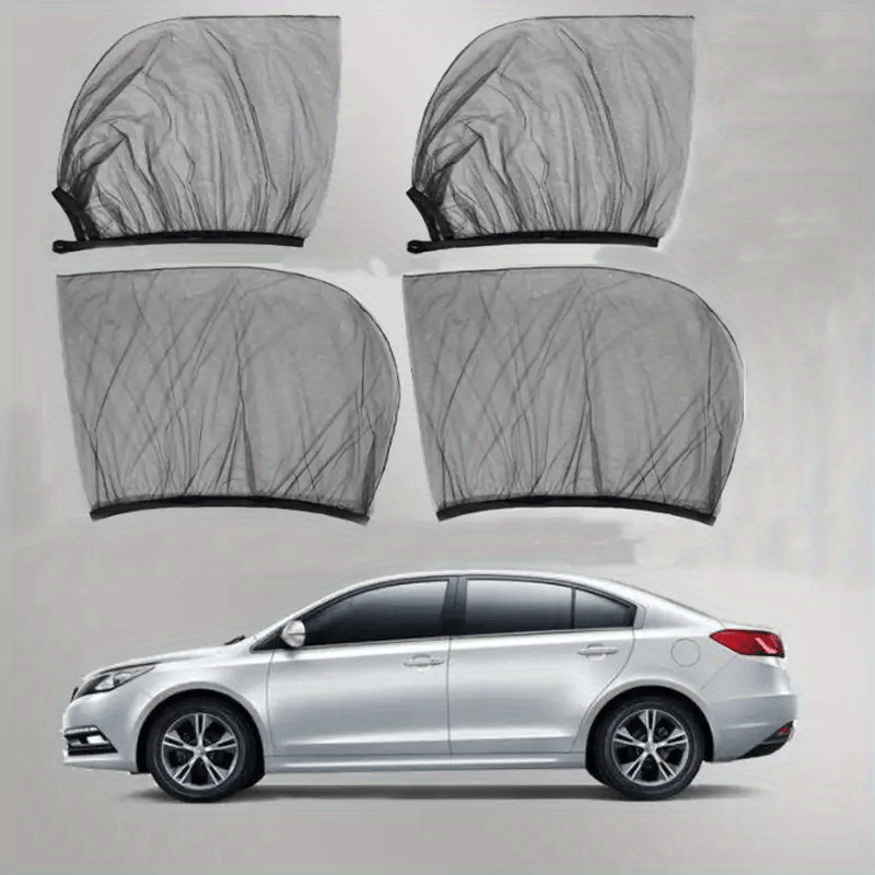 Car Window Sun Shade Mesh UV Protection Insect Resistant - Universal Fit