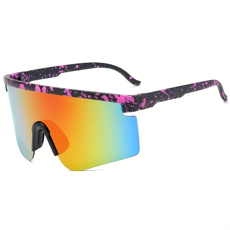Outdoor Cycling Sunglasses For Men Women Windproof Dustproof Colorful Lens