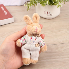 1pc Linen Bear Keychain Bag Pendant Ornament