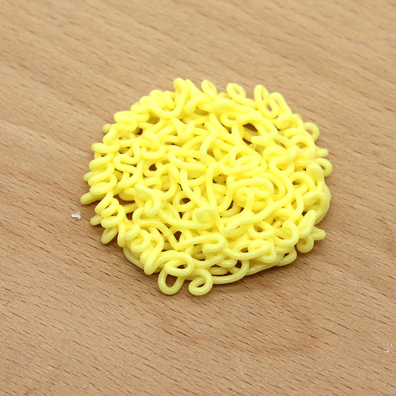 1pc Yellow Instant Noodles Model for Doll House DIY Crafts