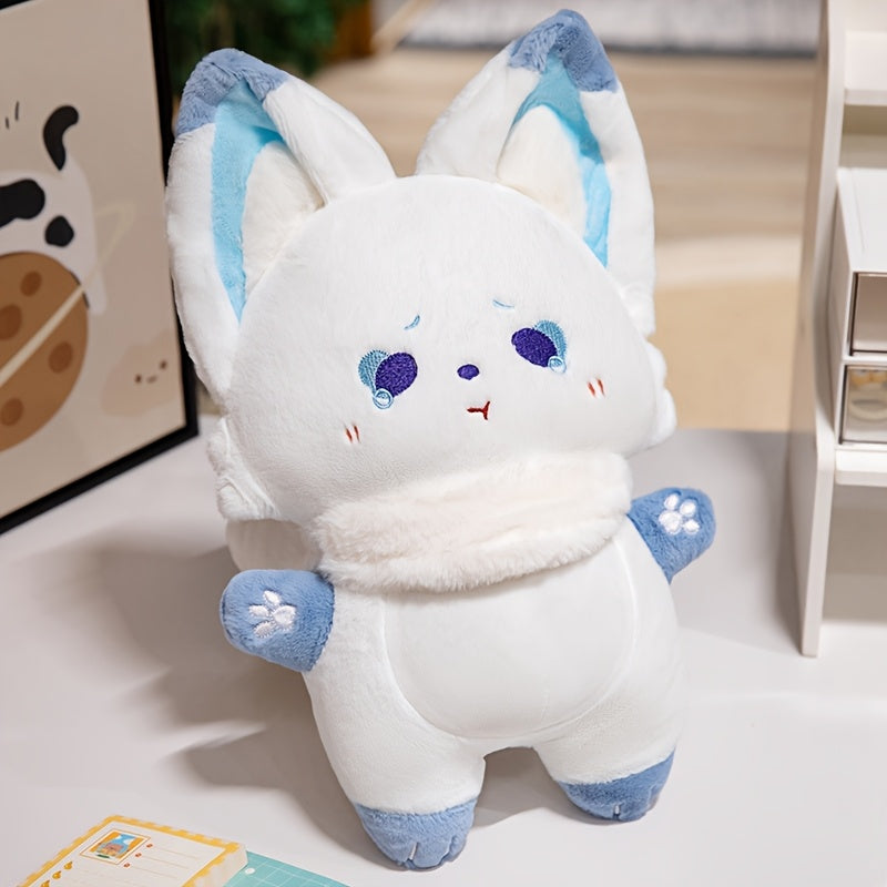 74in Warm & Soothing Standing Ear Fox Plush Doll Soft Caring Stuffed Animal Toy