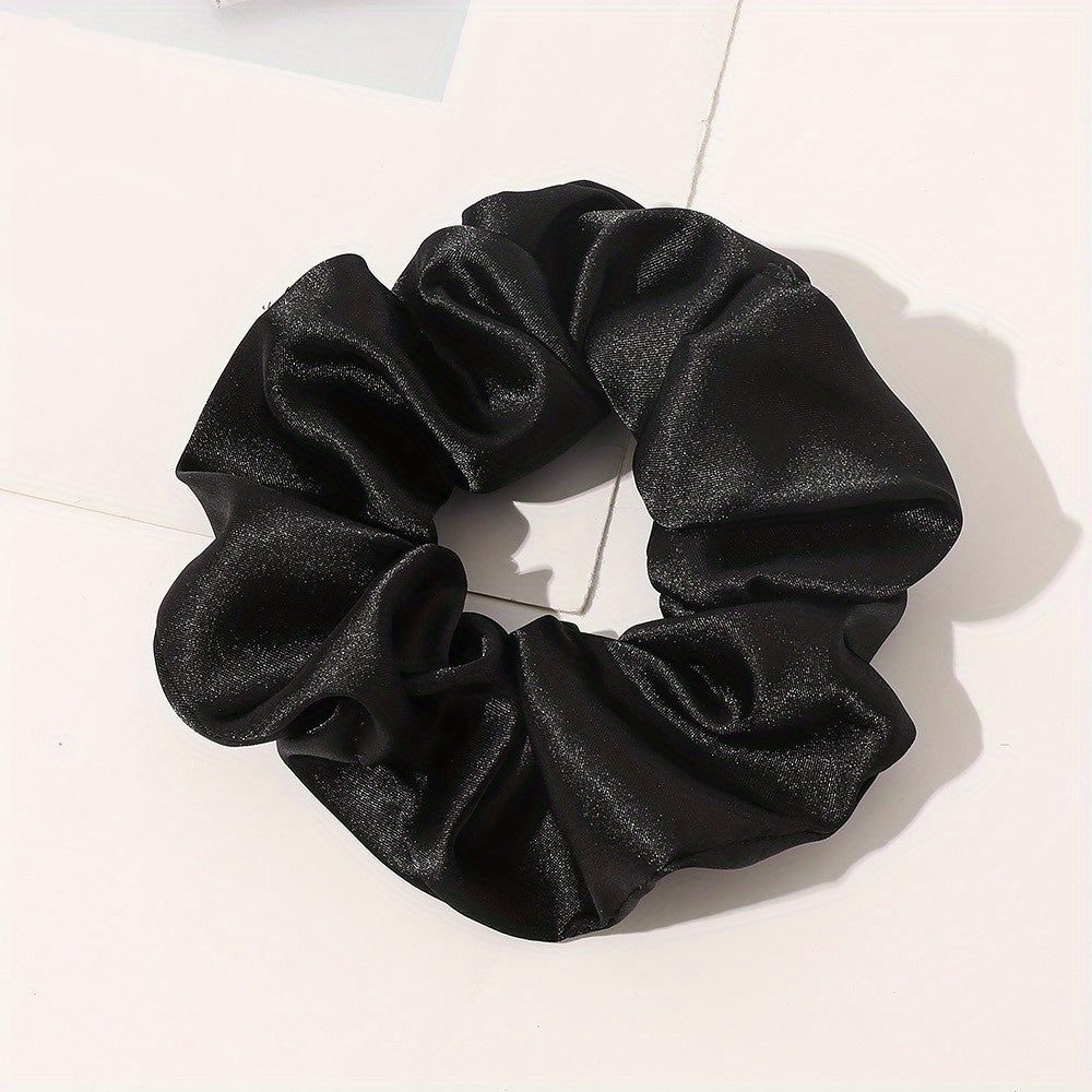 Silky Satin Scrunchies Hair Tie Ponytail Holder Hair Rope Women Girls Accessorie