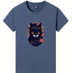 2PCS Cat Heat Transfer Film Patches For Men T-shirt Pillow Shoe