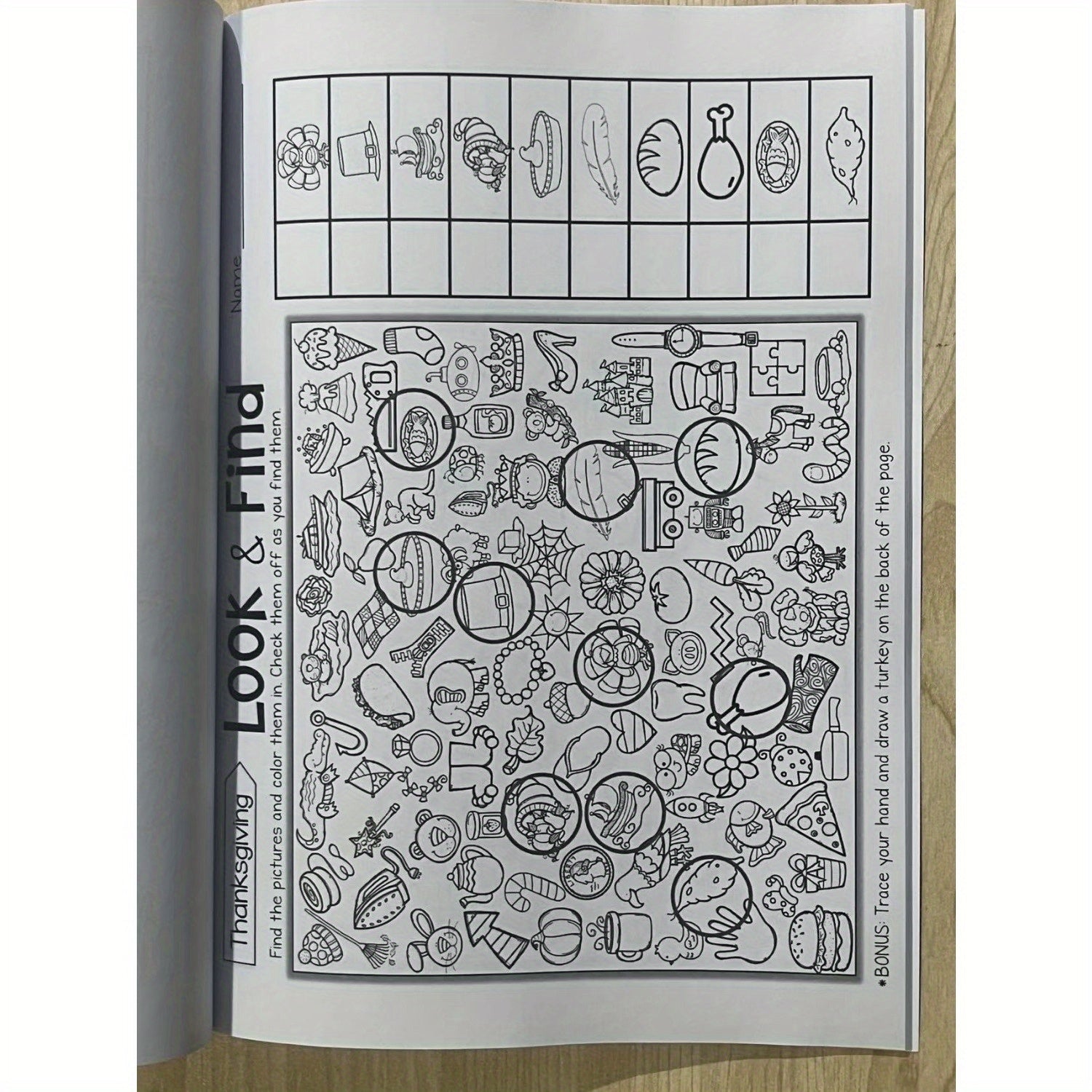 Interactive Hidden Item Book Focus Training And Educational Fun A4 Paper