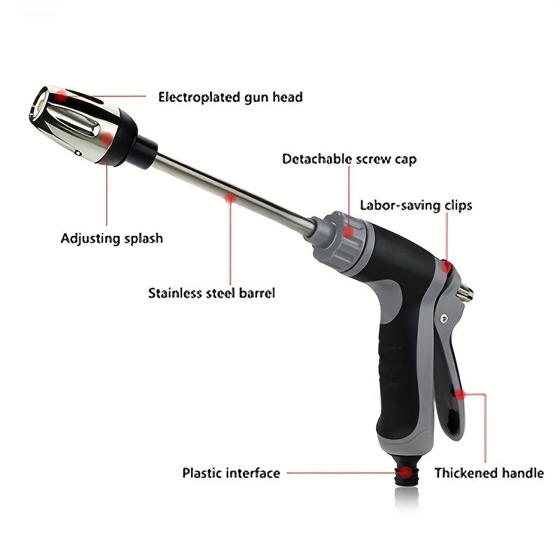 Flex Garden Hose High Pressure Car Wash Pipe Spray Gun Cleaning Nozzle