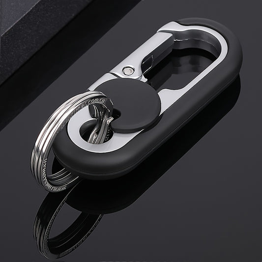 Double Ring Car Keychain Keyring Anti lost Key Chain Pendant