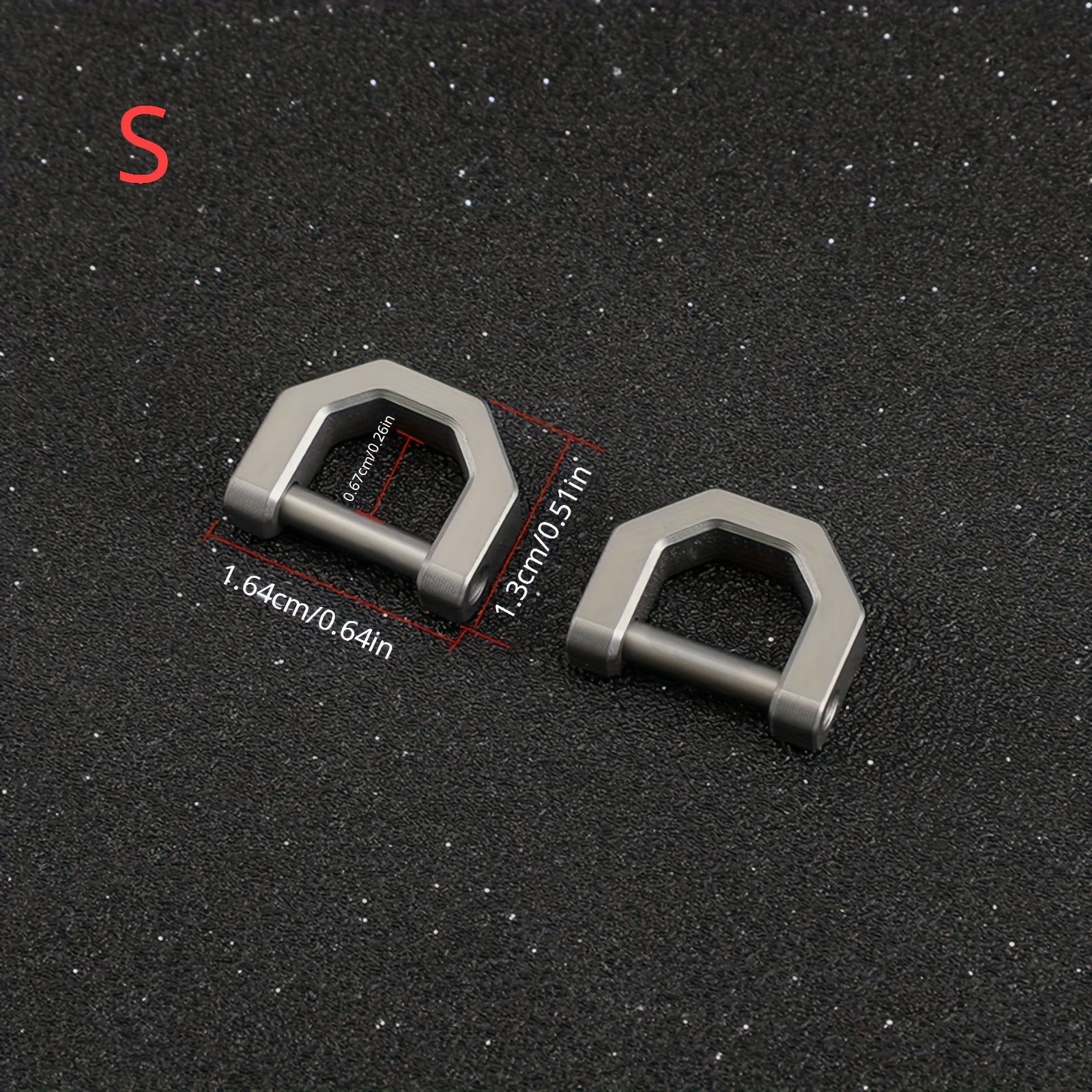 Titanium Alloy Key Ring D-Ring Keychain