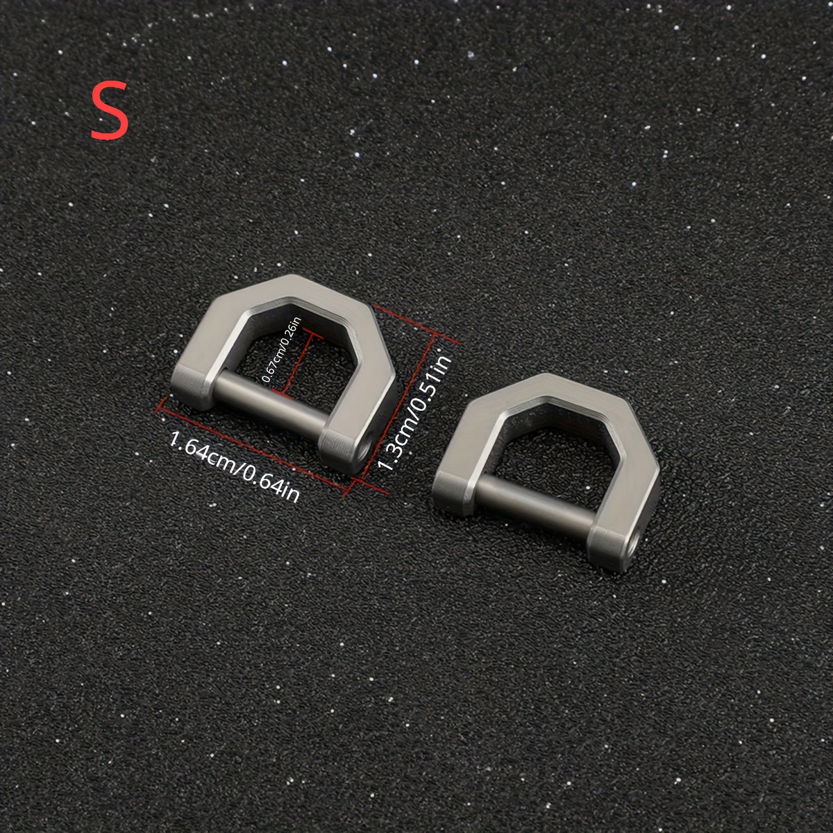 Titanium Alloy Key Ring D-Ring Keychain