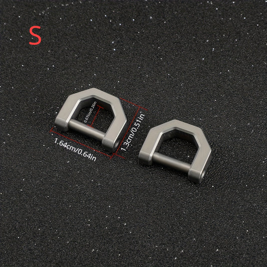 Titanium Alloy Key Ring D-Ring Keychain