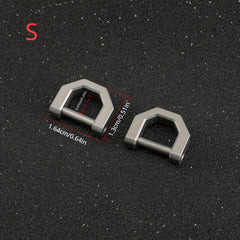 Titanium Alloy Key Ring D-Ring Keychain
