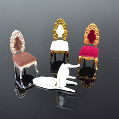 Dollhouse Dining Chairs European Style Mixed Colors