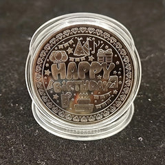 Colorful Birthday Cake Coin Metal Crafts For Collection