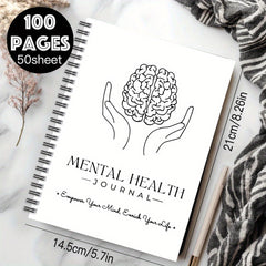 1pc Mixed Paper Spiral Coil Notebook Relief Planner Adult Relaxation Workbook