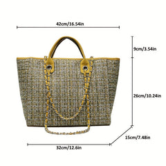 Large Capacity Shoulder Bag Top Handle Portable Handbag