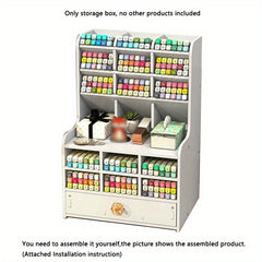 Plastic Desktop Storage Rack Pen Holder Student Dorm Stationery Organizer