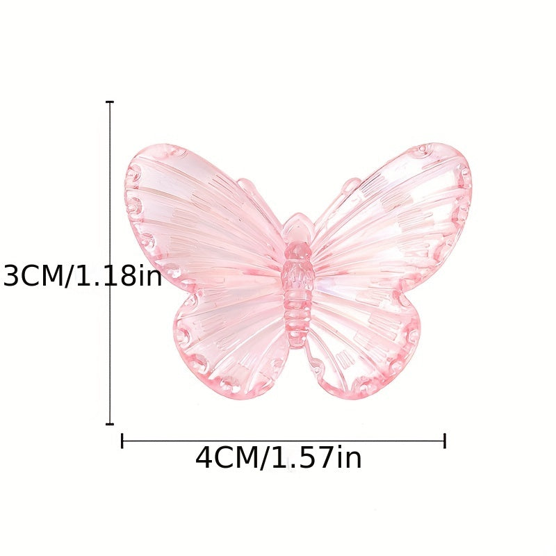 3pcs Holographic Butterfly Hair Clip for Women