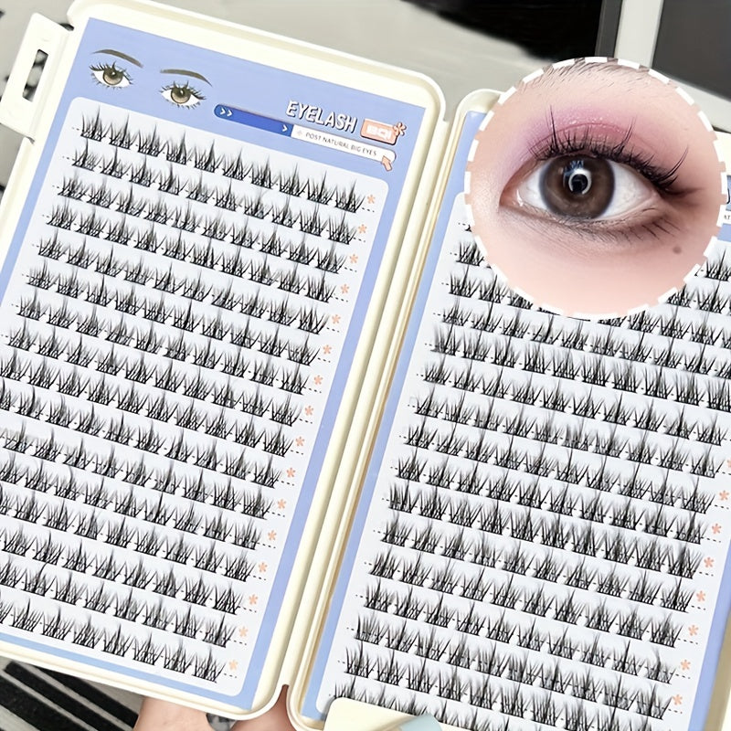 Segmented Curling False Eyelashes Natural Simulated Lightweight Soft