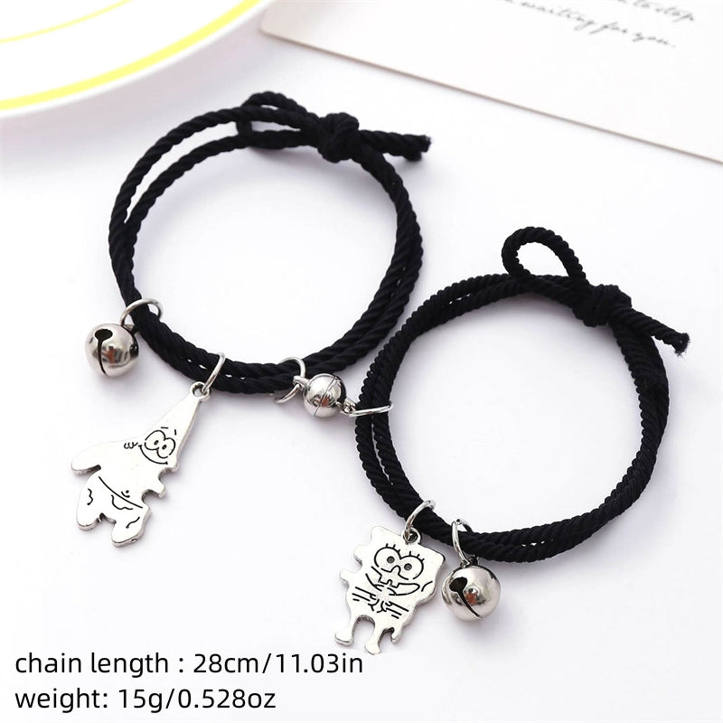 Cartoon Character Magnetic Friendship Bracelet Set