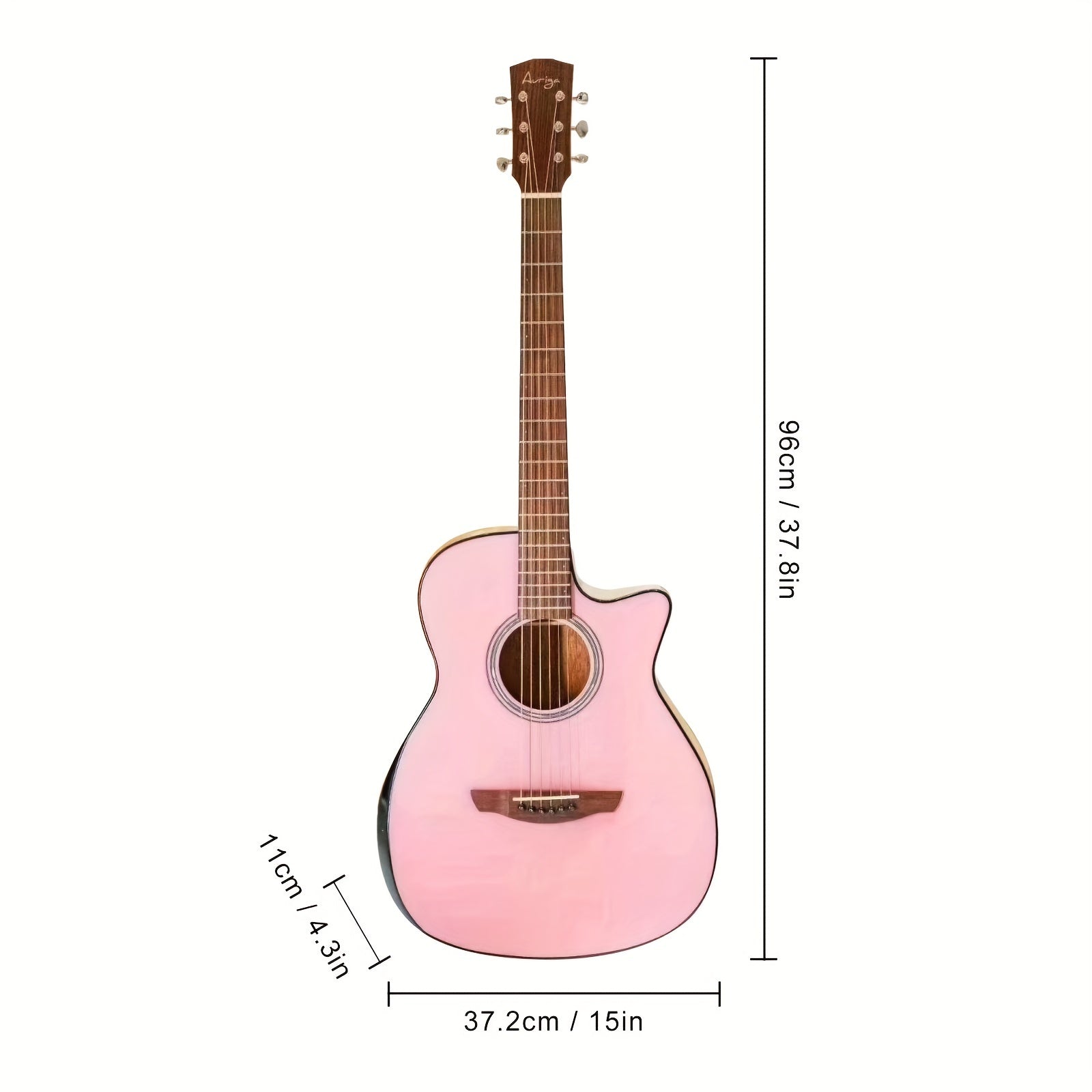 91 44 Cm Folk Guitar Single Board AB 10