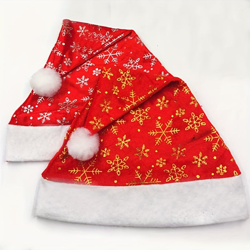 Bright Red Golden Snow Star Moon Christmas Decoration