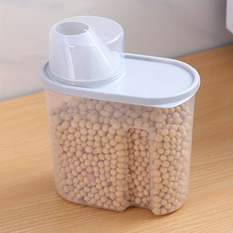 9L Rice Bucket w/ Pour Spout Moisture Proof Insect Proof Portable Cereal Stor