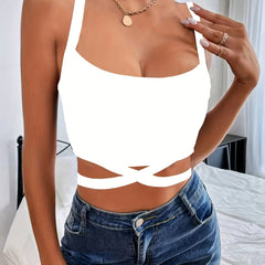 Sleeveless Sexy Crop Tank Top Slim Casual Top