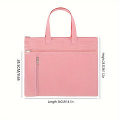 Layer Zipper Handbag For File Storage And Carrying