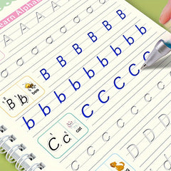 Kids Handwriting Practice Books Set Ages 3-6 Reusable Learning Copybooks