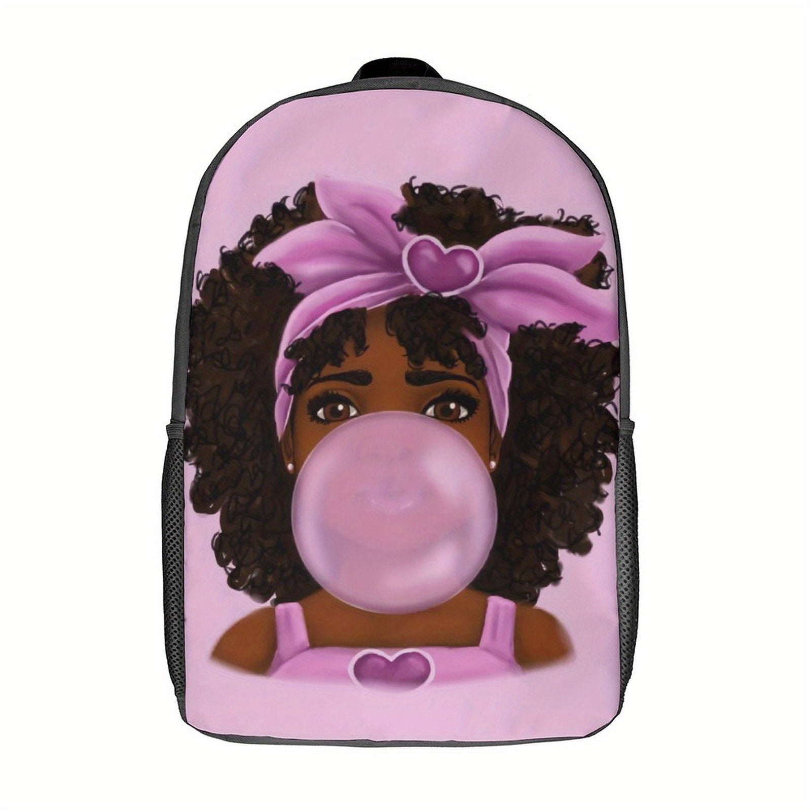 43cm Casual Backpack Cartoon Girl Printing Backpack Student School Bag