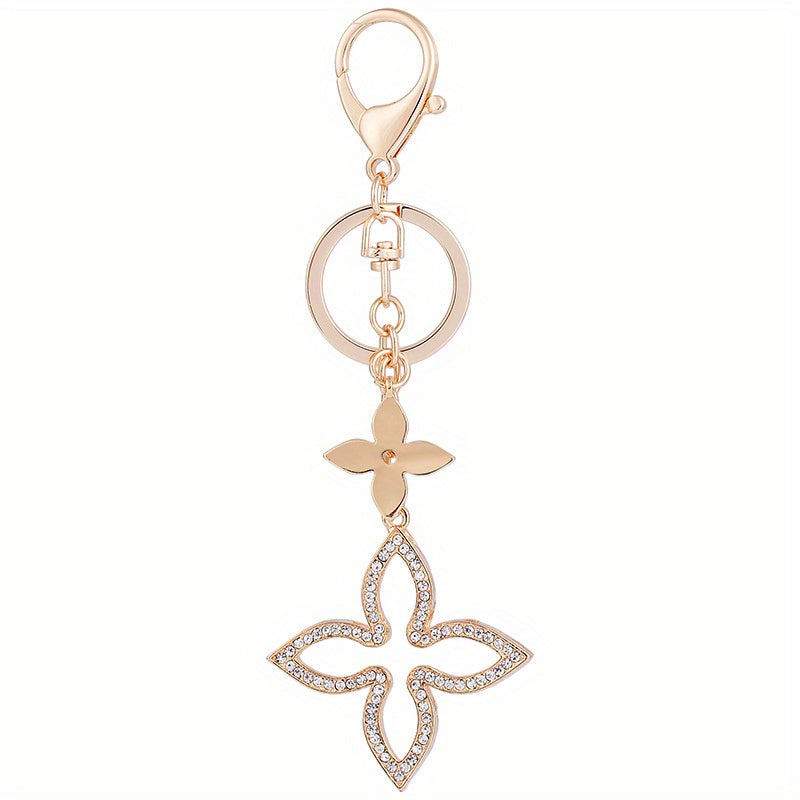 Four Leaf Clover Car Key Chain Pendant Bag Decoration
