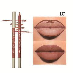 3 Pcs Nude Lip Liner Set Matte Finish Waterproof Long Lasting Gift Set