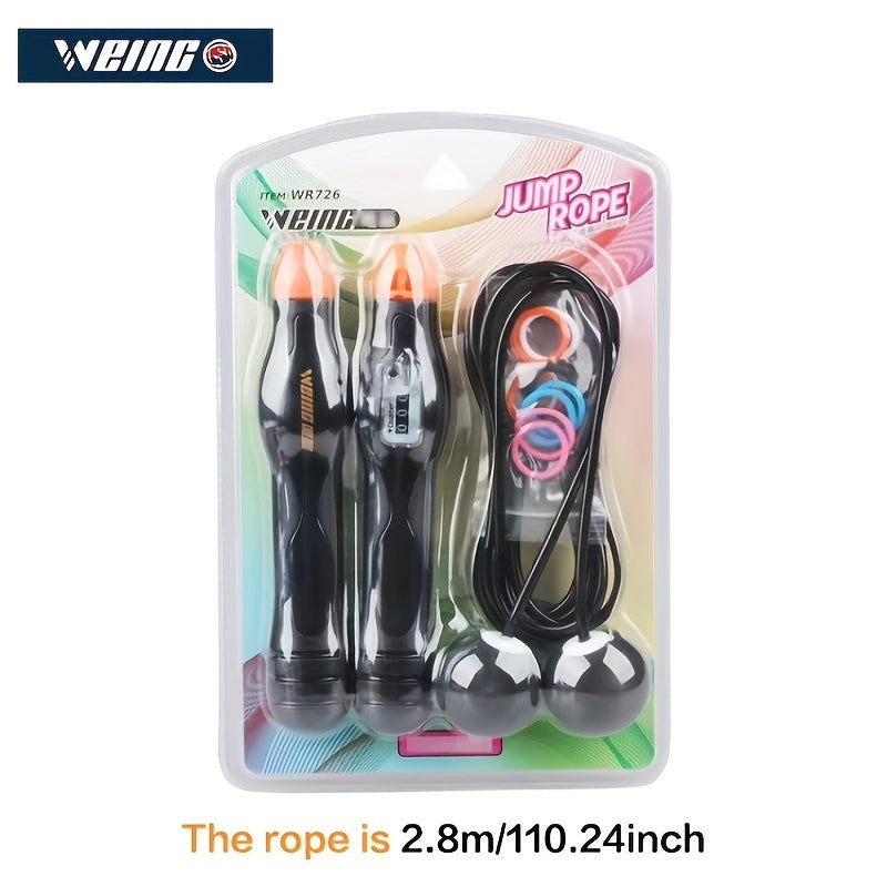 Adjustable Jump Rope with Cordless Ball Mode
