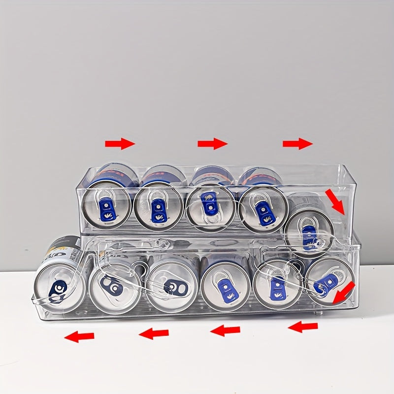 Foldable 2-Layer Refrigerator Can Holder