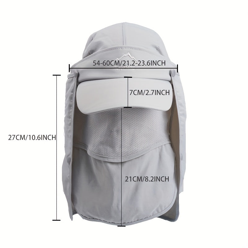 3-in-1 Outdoor Sunscreen Windproof Mesh Neck Cover Hat